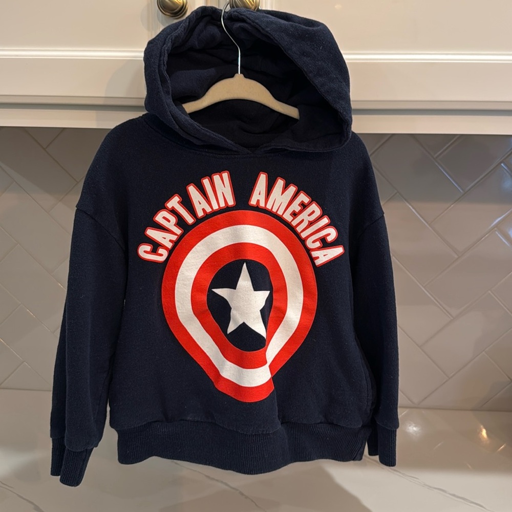 Captain America Marvel Hooded Kids Sweatshirt